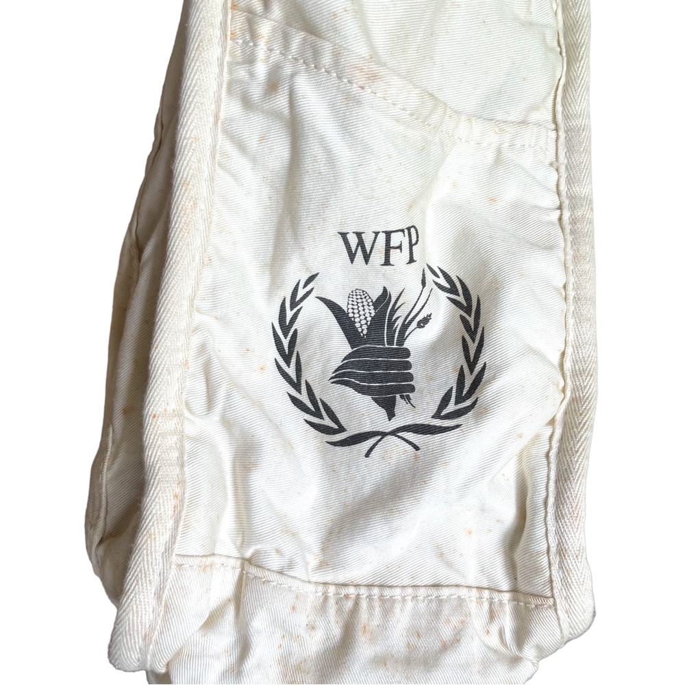 Feed Burlap Tote Bag Reversible With Canvas Straps - image 7